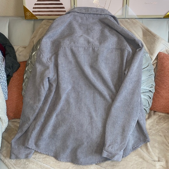 CORDUROY FLANNEL (LAVENDER/GREY) - Picture 6 of 9